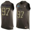 Nike Lions #97 Aidan Hutchinson Green Stitched NFL Limited Salute To Service Tank Top Jersey