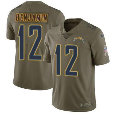 Nike Los Angeles Chargers #12 Travis Benjamin Olive Stitched NFL Limited 2017 Salute To Service Jersey