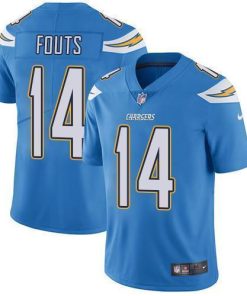 Nike Los Angeles Chargers #14 Dan Fouts Electric Blue Alternate Stitched NFL Vapor Untouchable Limited Jersey