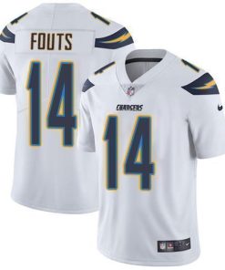 Nike Los Angeles Chargers #14 Dan Fouts White Stitched NFL Vapor Untouchable Limited Jersey