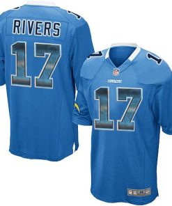 Nike Los Angeles Chargers #17 Philip Rivers Electric Blue Alternate Stitched NFL Limited Strobe Jersey
