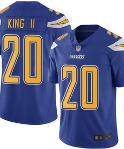 Nike Los Angeles Chargers #20 Desmond King II Electric Blue Stitched NFL Limited Rush Jersey