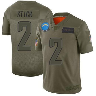 Nike Los Angeles Chargers #2 Easton Stick Camo Stitched NFL Limited 2019 Salute To Service Jersey