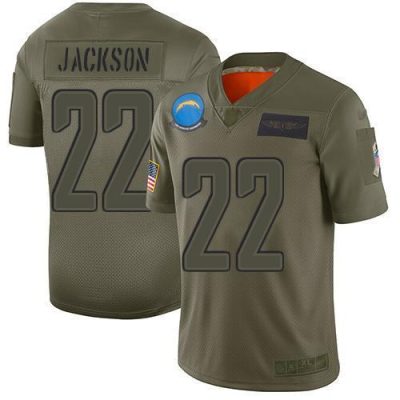 Nike Los Angeles Chargers #22 Justin Jackson Camo Stitched NFL Limited 2019 Salute To Service Jersey