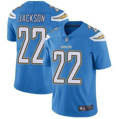 Nike Los Angeles Chargers #22 Justin Jackson Electric Blue Alternate Stitched NFL Vapor Untouchable Limited Jersey