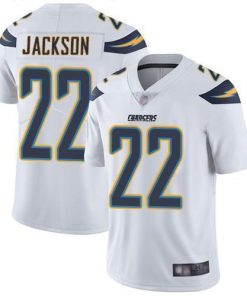 Nike Los Angeles Chargers #22 Justin Jackson White Stitched NFL Vapor Untouchable Limited Jersey