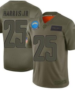 Nike Los Angeles Chargers #25 Chris Harris Jr Camo Stitched NFL Limited 2019 Salute To Service Jersey