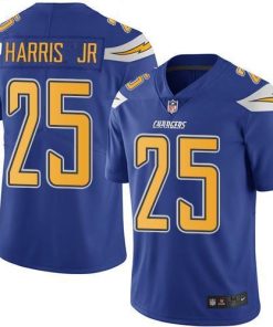 Nike Los Angeles Chargers #25 Chris Harris Jr Electric Blue Stitched NFL Limited Rush Jersey