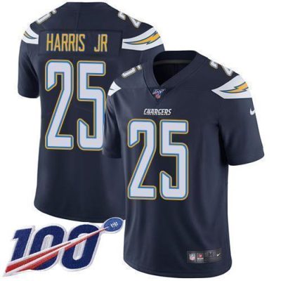 Nike Los Angeles Chargers #25 Chris Harris Jr Navy Blue Team Color Stitched NFL 100th Season Vapor Untouchable Limited Jersey