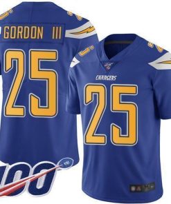 Nike Los Angeles Chargers #25 Melvin Gordon III Electric Blue Stitched NFL Limited Rush 100th Season Jersey
