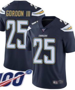 Nike Los Angeles Chargers #25 Melvin Gordon III Navy Blue Team Color Stitched NFL 100th Season Vapor Limited Jersey