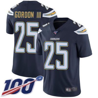 Nike Los Angeles Chargers #25 Melvin Gordon III Navy Blue Team Color Stitched NFL 100th Season Vapor Limited Jersey