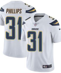 Nike Los Angeles Chargers #31 Adrian Phillips White Stitched NFL Vapor Untouchable Limited Jersey