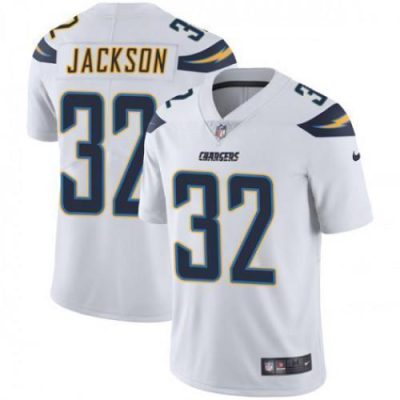 Nike Los Angeles Chargers #32 Justin Jackson White Stitched NFL Vapor Untouchable Limited Jersey