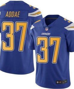 Nike Los Angeles Chargers #37 Jahleel Addae Electric Blue Stitched NFL Limited Rush Jersey