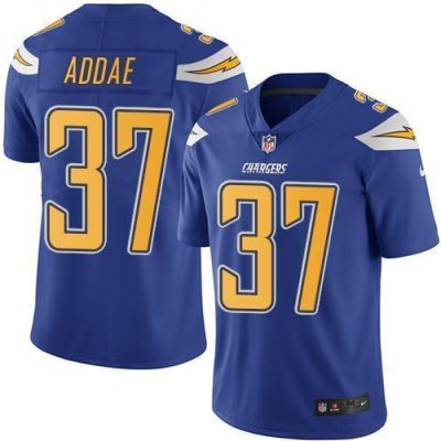 Nike Los Angeles Chargers #37 Jahleel Addae Electric Blue Stitched NFL Limited Rush Jersey