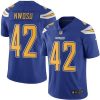 Nike Los Angeles Chargers #42 Uchenna Nwosu Electric Blue Stitched NFL Limited Rush Jersey