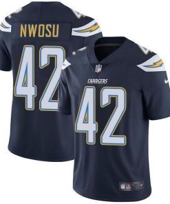 Nike Los Angeles Chargers #42 Uchenna Nwosu Navy Blue Team Color Stitched NFL Vapor Untouchable Limited Jersey