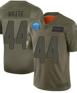 Nike Los Angeles Chargers #44 Kyzir White Camo Stitched NFL Limited 2019 Salute To Service Jersey