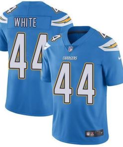 Nike Los Angeles Chargers #44 Kyzir White Electric Blue Alternate Stitched NFL Vapor Untouchable Limited Jersey