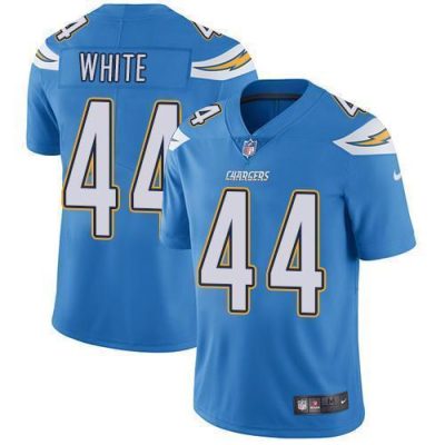 Nike Los Angeles Chargers #44 Kyzir White Electric Blue Alternate Stitched NFL Vapor Untouchable Limited Jersey