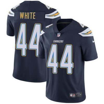Nike Los Angeles Chargers #44 Kyzir White Navy Blue Team Color Stitched NFL Vapor Untouchable Limited Jersey