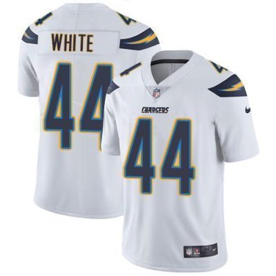 Nike Los Angeles Chargers #44 Kyzir White White Stitched NFL Vapor Untouchable Limited Jersey