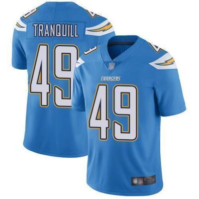 Nike Los Angeles Chargers #49 Drue Tranquill Electric Blue Alternate Stitched NFL Vapor Untouchable Limited Jersey
