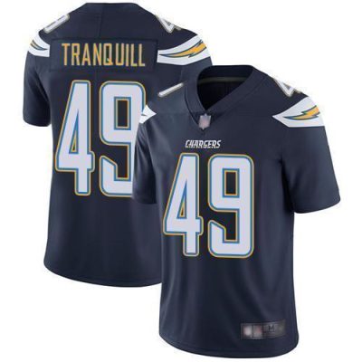 Nike Los Angeles Chargers #49 Drue Tranquill Navy Blue Team Color Stitched NFL Vapor Untouchable Limited Jersey