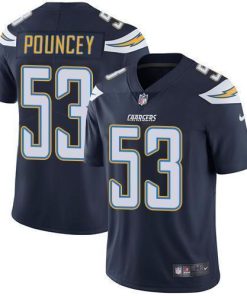 Nike Los Angeles Chargers #53 Mike Pouncey Navy Blue Team Color Stitched NFL Vapor Untouchable Limited Jersey