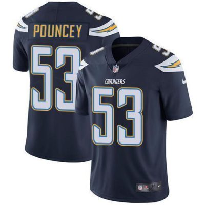 Nike Los Angeles Chargers #53 Mike Pouncey Navy Blue Team Color Stitched NFL Vapor Untouchable Limited Jersey