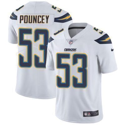 Nike Los Angeles Chargers #53 Mike Pouncey White Stitched NFL Vapor Untouchable Limited Jersey