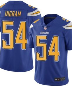 Nike Los Angeles Chargers #54 Melvin Ingram Electric Blue Stitched NFL Limited Rush Jersey