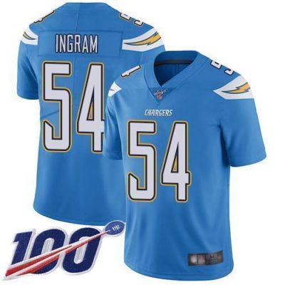 Nike Los Angeles Chargers #54 Melvin Ingram Electric Blue Alternate Stitched NFL 100th Season Vapor Limited Jersey