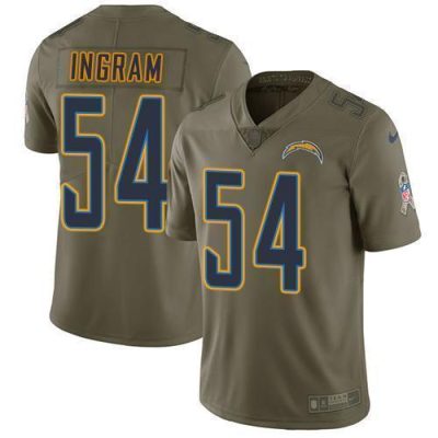 Nike Los Angeles Chargers #54 Melvin Ingram Olive Stitched NFL Limited 2017 Salute to Service Jersey