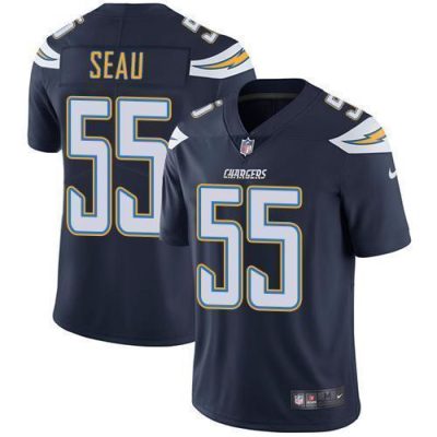 Nike Los Angeles Chargers #55 Junior Seau Navy Blue Team Color Stitched NFL Vapor Untouchable Limited Jersey