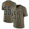 Nike Los Angeles Chargers #55 Junior Seau Olive Stitched NFL Limited 2017 Salute to Service Jersey