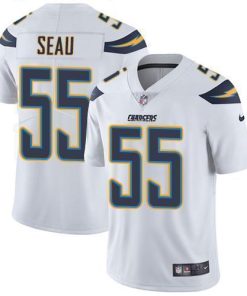 Nike Los Angeles Chargers #55 Junior Seau White Stitched NFL Vapor Untouchable Limited Jersey