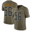 Nike Los Angeles Chargers #56 Kenneth Murray Jr Olive Stitched NFL Limited 2017 Salute To Service Jersey