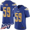 Nike Los Angeles Chargers #59 Nick Vigil Electric Blue Stitched NFL Limited Rush 100th Season Jersey