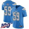 Nike Los Angeles Chargers #59 Nick Vigil Electric Blue Alternate Stitched NFL 100th Season Vapor Untouchable Limited Jersey