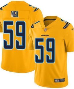 Nike Los Angeles Chargers #59 Nick Vigil Gold Stitched NFL Limited Inverted Legend Jersey