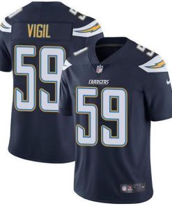 Nike Los Angeles Chargers #59 Nick Vigil Navy Blue Team Color Stitched NFL Vapor Untouchable Limited Jersey