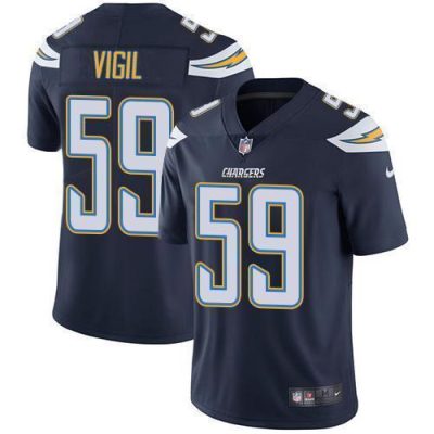 Nike Los Angeles Chargers #59 Nick Vigil Navy Blue Team Color Stitched NFL Vapor Untouchable Limited Jersey