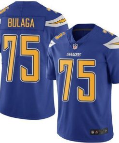 Nike Los Angeles Chargers #75 Bryan Bulaga Electric Blue Stitched NFL Limited Rush Jersey