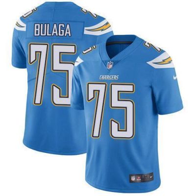 Nike Los Angeles Chargers #75 Bryan Bulaga Electric Blue Alternate Stitched NFL Vapor Untouchable Limited Jersey