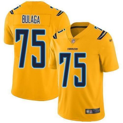 Nike Los Angeles Chargers #75 Bryan Bulaga Gold Stitched NFL Limited Inverted Legend Jersey
