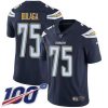 Nike Los Angeles Chargers #75 Bryan Bulaga Navy Blue Team Color Stitched NFL 100th Season Vapor Untouchable Limited Jersey