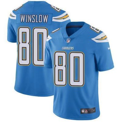 Nike Los Angeles Chargers #80 Kellen Winslow Electric Blue Alternate Stitched NFL Vapor Untouchable Limited Jersey