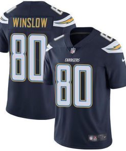 Nike Los Angeles Chargers #80 Kellen Winslow Navy Blue Team Color Stitched NFL Vapor Untouchable Limited Jersey